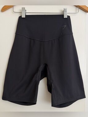 Gymshark Black High-Waist Bike Shorts